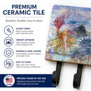 Abstract Mermaid Water Fantasy Leash or Key Holder Wall Hooks, Coat Rack Wall Mount, for Hanging Keys, Towels, Aprons, Leashes