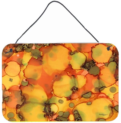 Abstract in Orange and Greens Wall or Door Hanging Prints 8976DS812