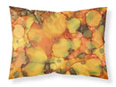 Abstract in Orange and Greens Fabric Standard Pillowcase – Artistic Decorative Front, White Back 8976PILLOWCASE