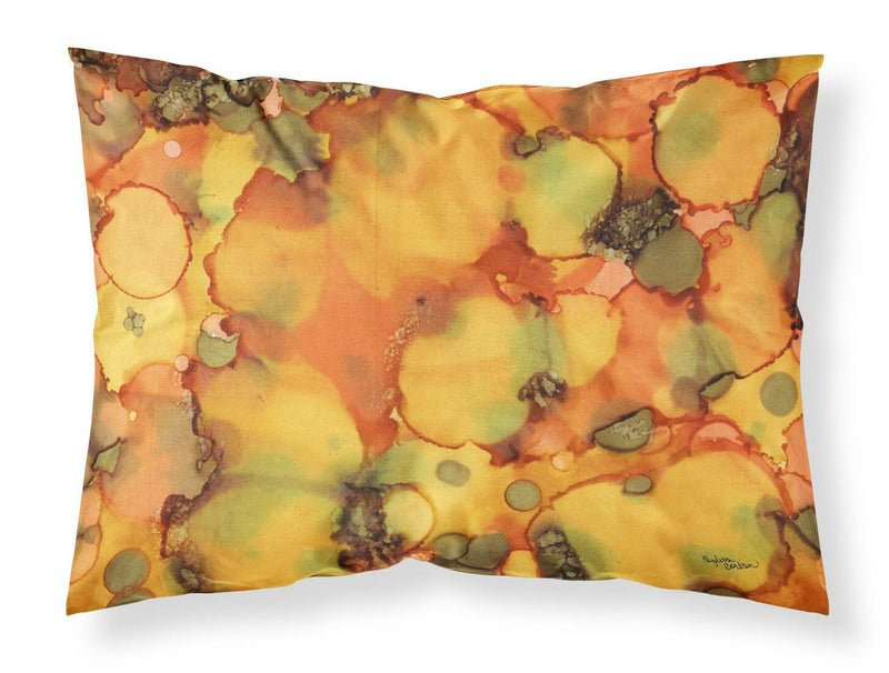 Abstract in Orange and Greens Fabric Standard Pillowcase 8976PILLOWCASE