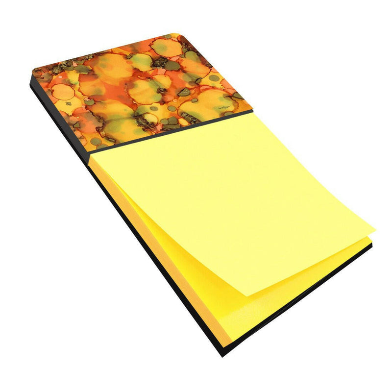 Abstract in Orange and Greens Sticky Note Holder 8976SN