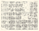 Vintage Map of Los Angeles, CA Business Section 1929