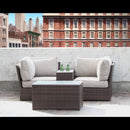 Comfortable Modern Patio Rattan Sectional Set With Cushions by HouseOfZazla