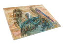 Abstract Pelicans Glass Cutting Boards – Durable, Decorative Kitchen Art Large 8977LCB