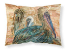 Abstract Pelicans Fabric Standard Pillowcase – Artistic Decorative Front, White Back 8977PILLOWCASE