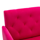 Accent Chair, leisure single sofa with Rose Golden feet