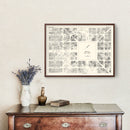 Vintage Map of Madison, WI Business Section 1929