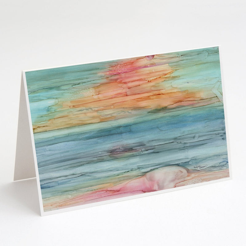 Abstract Rainbow Greeting Cards and Envelopes Pack of 8