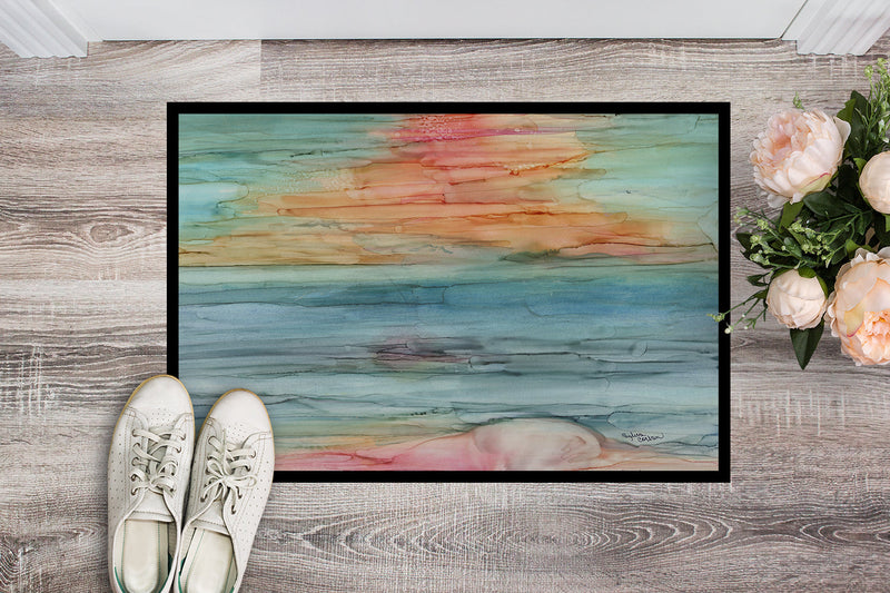 Abstract Rainbow Doormat - 24x36 Decorative Floor Mat – Indoor/Outdoor Rug