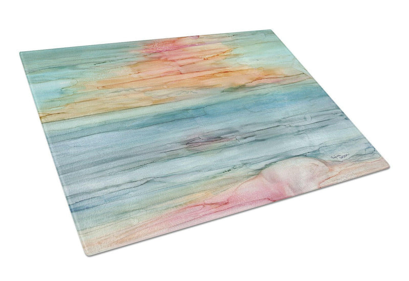 Abstract Rainbow Glass Cutting Board Large 8979LCB