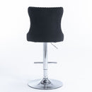 Swivel Adjustable Height Barstools Set of 2 by HouseOfZazla