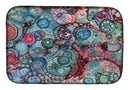 Abstract in Reds and Blues Dish Drying Mat – Absorbent, Artistic Kitchen Essentials 8982DDM