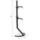 Indoor Bike Rack Stand For 1 - 2 Bicycles With Adjustable Arms - Black by HouseOfZazla