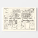 Vintage Map of Montreal, Canada 1929