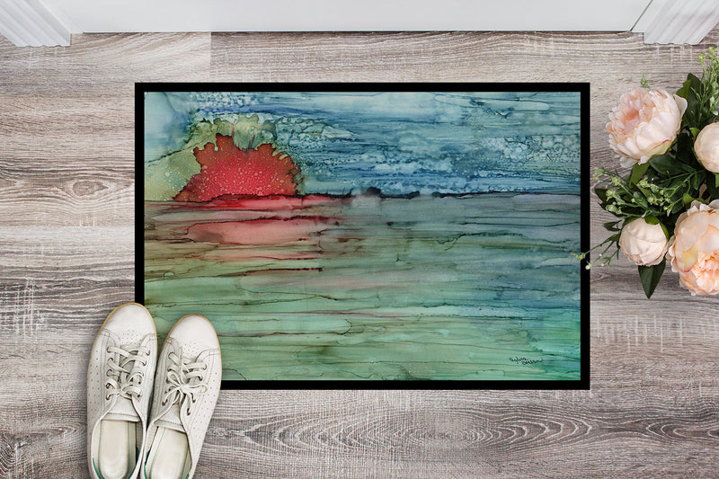 Abstract Sunset on the Water Doormat - 24x36 Decorative Floor Mat – Indoor/Outdoor Rug