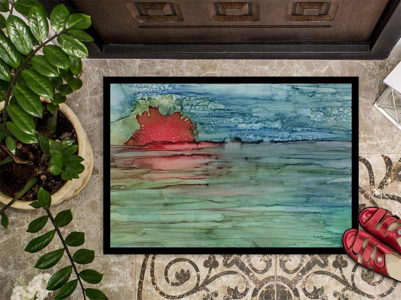 Abstract Sunset on the Water Doormat - 24x36 Decorative Floor Mat – Indoor/Outdoor Rug
