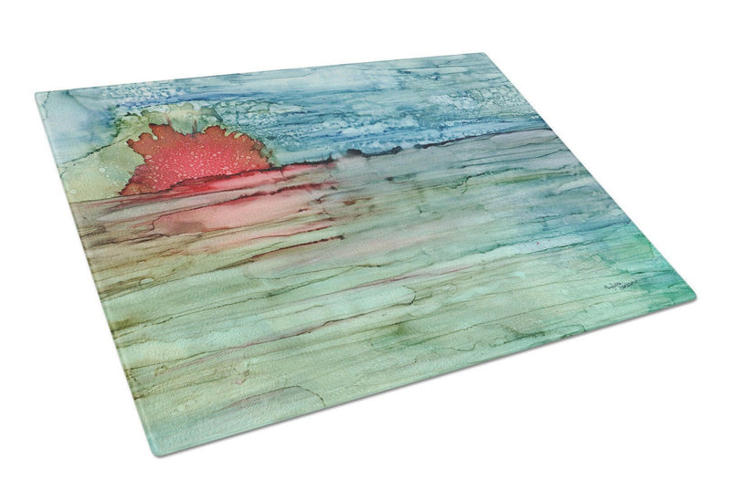 Abstract Sunset on the Water Glass Cutting Board Large 8984LCB