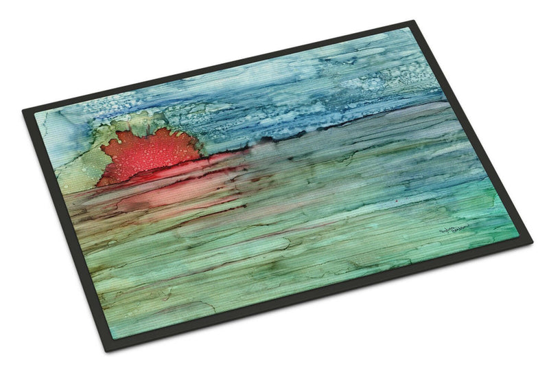 Abstract Sunset on the Water Indoor or Outdoor Mat 18x27 8984MAT