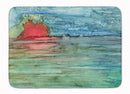 Abstract Sunset on the Water Machine Washable Memory Foam Mat 8984RUG