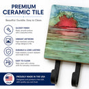 Abstract Sunset on the Water Leash or Key Holder Wall Hooks, Coat Rack Wall Mount, for Hanging Keys, Towels, Aprons, Leashes