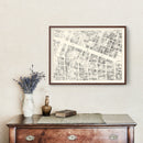 Vintage Map of New Orleans, LA Business Section 1929