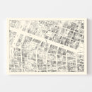 Vintage Map of New Orleans, LA Business Section 1929