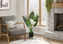 37" Tall, Artificial Plant, Aureum Tree, Indoor, Faux, Fake, Floor, Greenery, Potted, Real Touch, Decorative - Green / Black by Unique Piece Furniture