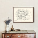 Vintage Map of North Adams, MA Business Section 1929