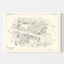 Vintage Map of North Adams, MA Business Section 1929