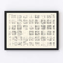 Vintage Map of Omaha, NE Business Section 1929