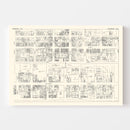 Vintage Map of Pasadena, CA Business Section 1929