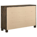 Bren - 8 Drawer Dresser With Pull Handles - Rustic by HouseOfZazla