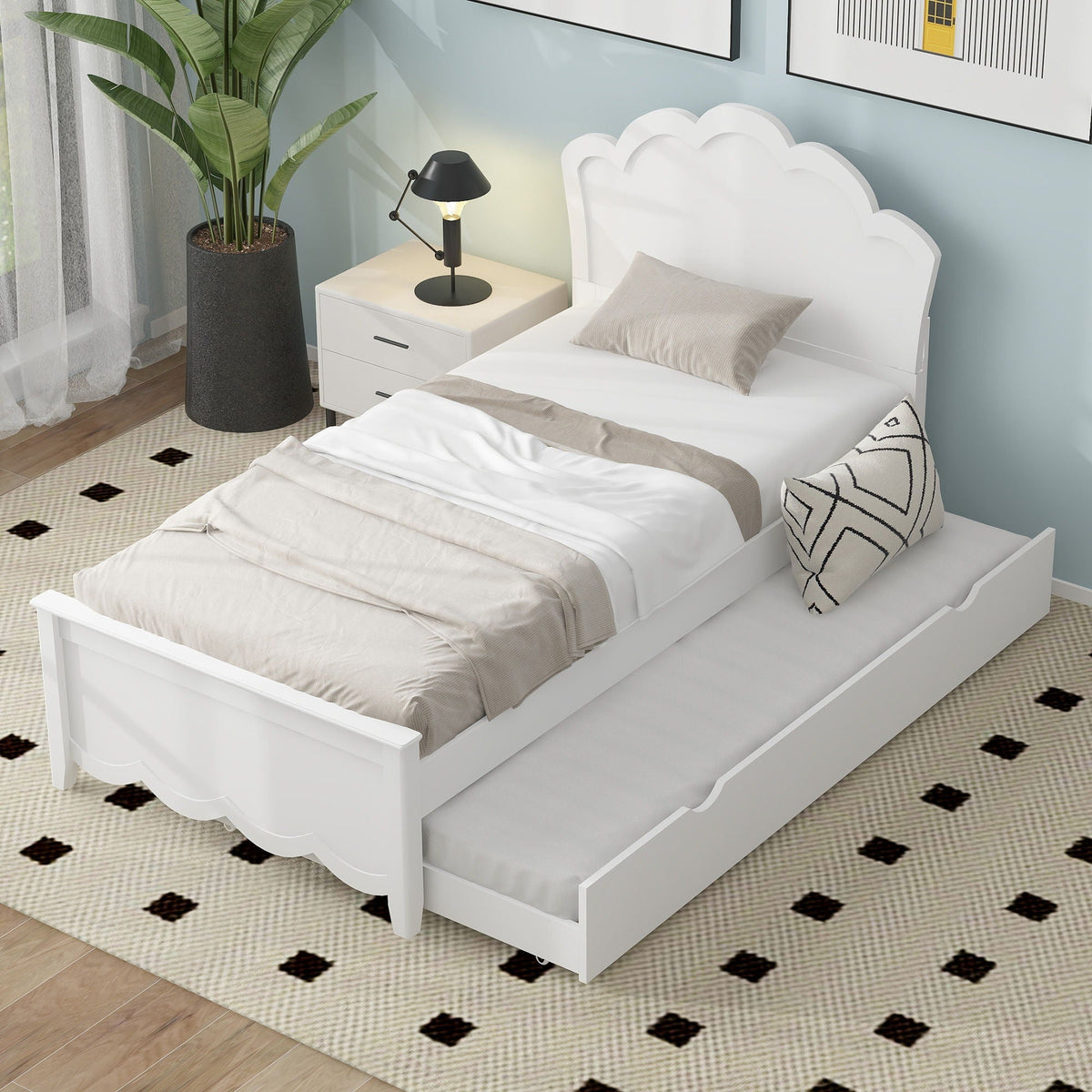 Platform Bed With Headboard And Trundle, photo 8 of 10