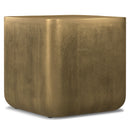 Bassett - Cast Aluminum Side Table - Brown by HouseOfZazla