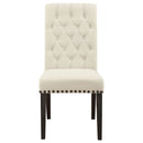 Tufted Rolled Backrest Side Chairs (Set of 2)