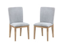 Caspian - And Oak Finish Dining Chair (Set of 2) - Gray