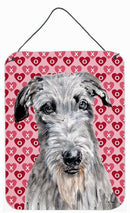 Scottish Deerhound Hearts and Love Wall or Door Hanging Prints SC9706DS1216
