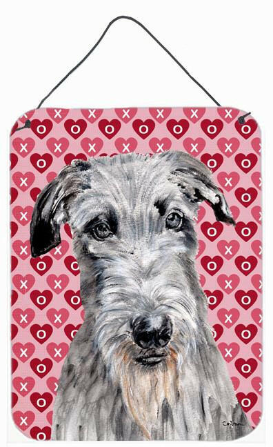 Scottish Deerhound Hearts and Love Wall or Door Hanging Prints SC9706DS1216