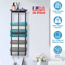 Wall Mounted Towel Rack for Rolled Towels Bathroom Towel Holder Organizer Storage Shelf for Bath Towels Hand Towels