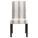 Herran Upholstered Dining Side Chair Beige (Set of 2)