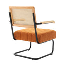 Accent Chair - Modern Industrial Slant Armchair with Metal Frame - Premium High Density Soft Single chair for Living Room Bedroom