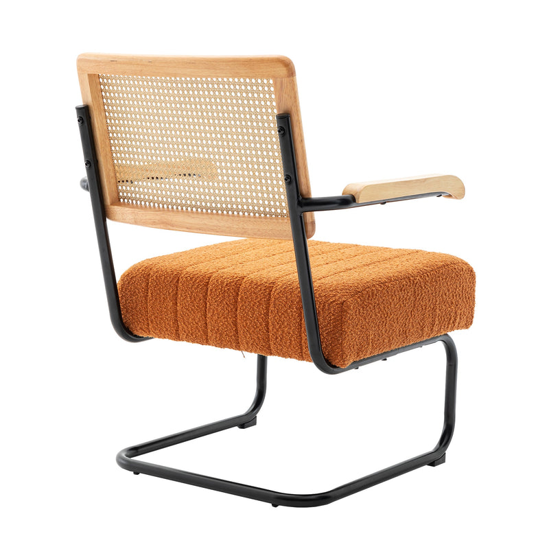 Accent Chair - Modern Industrial Slant Armchair with Metal Frame - Premium High Density Soft Single chair for Living Room Bedroom