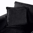 Modern Comfy Deep Seat Modular Sectional Sofa Cloud Couch With Ottoman by HouseOfZazla