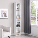 8-Layer Adjustable Shelf Ultra-Thin Bookshelf
