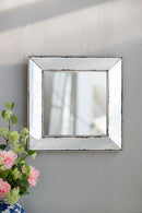 Distressed Accent Mirror, Traditional Style Framed Wall Mirror For Living Room by Unique Piece Furniture
