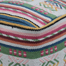 Inca - Handcrafted Peruvian Print Square Pouf Ottoman - Multicolor by HouseOfZazla