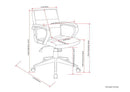 Brewer - Swivel Office Chair - Distressed Blue by HouseOfZazla