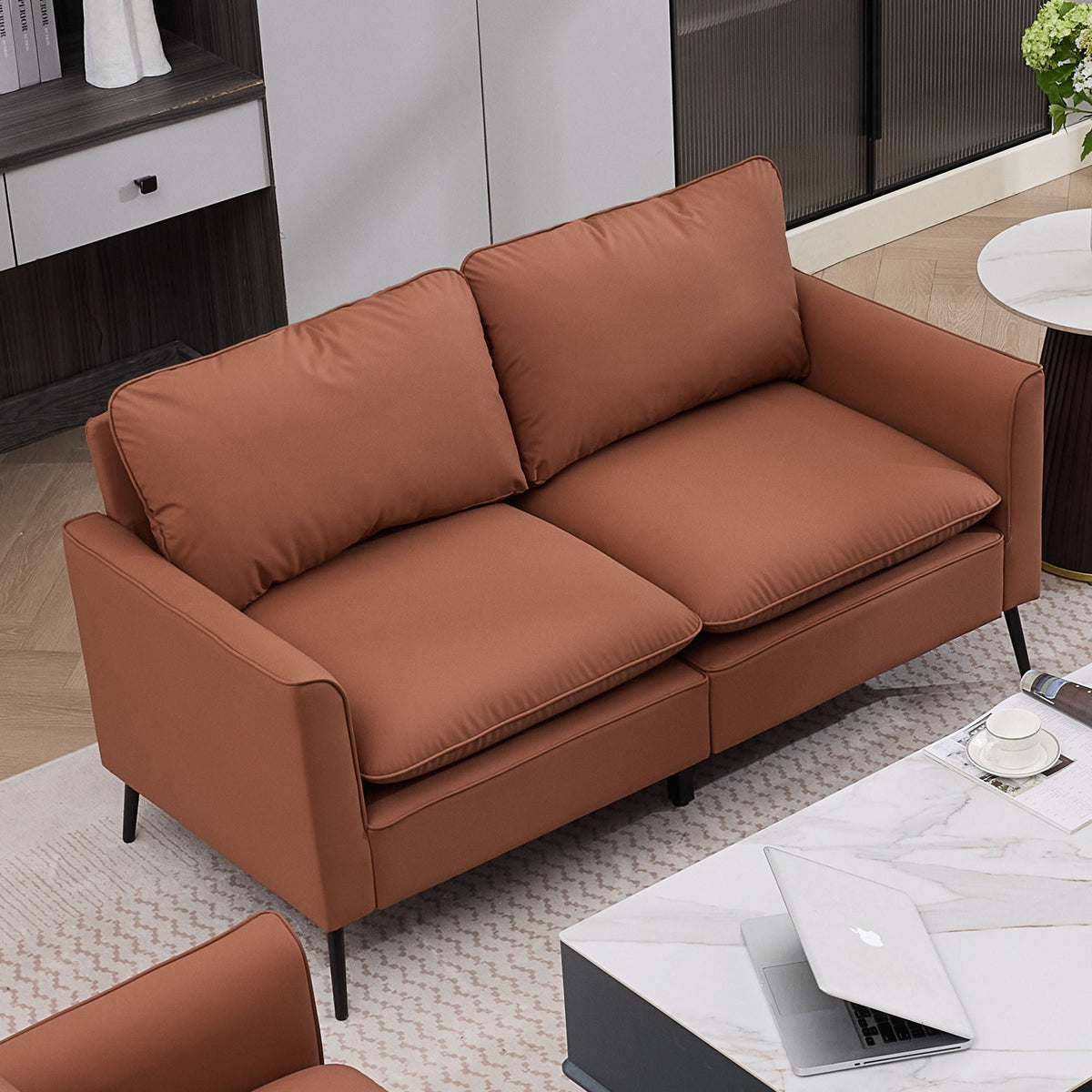 Upholstered Loveseat, For Living Room, photo 32 of 40