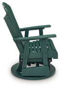 Shell Beach - Swivel Glider Chair - Green by Unique Piece Furniture