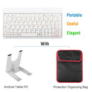 80 Keys Wired Keyboard Mini USB Connector Keyboard Portable Durable Keyboard w/ Carry Bag Tablet Stand for Android Window Tablet